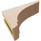 Ekena Millwork 3"W x 9"D x 6"H Classic Olympic Rough Cedar Woodgrain TimberThane Corbel, Primed Tan CORUR03X09X06OLYRCPR - alternate 4